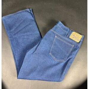 Vintage 70's JCPenny Plain Pockets Jeans Men's 42x30 Blue Denim Regular Fit